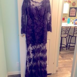 Formal Lace dress with low back.